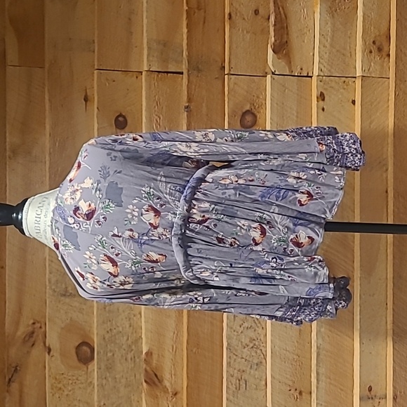 Boho long sleeve top size lg - Picture 5 of 6